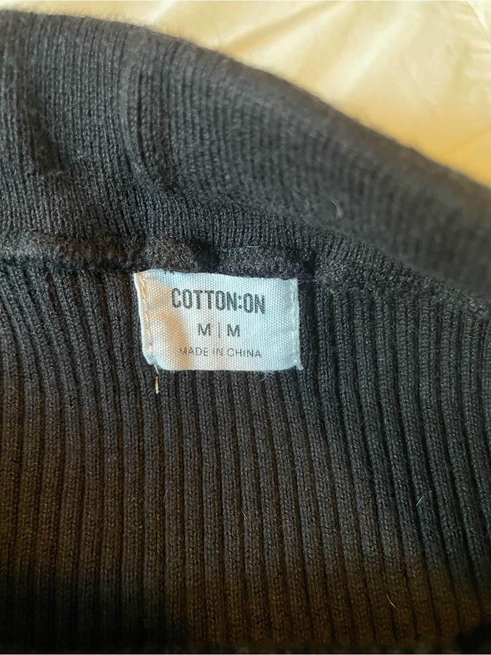 Cotton On Black Maxi knit ribbed Pencil Skirt with Side Slit Size Medium - Picture 4 of 5